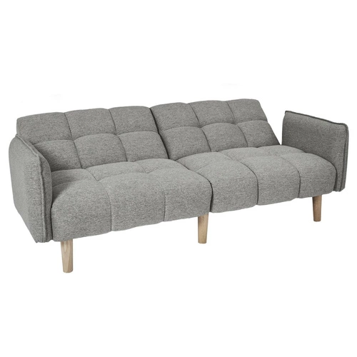 Rozkládací pohovka s funkcí spaní Sara šedá skandinávská do obýváku a studentského pokoje Intesi