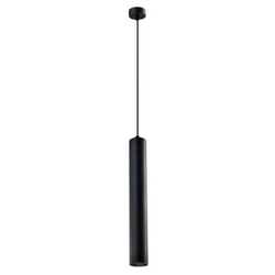 Tubo černá závěsná lampa 1x25W GU10 stínidlo 40cm černá