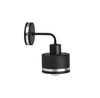 Nástěnné svítidlo Wama lampa černá 1x40W E27 stínidlo černá+stříbrná