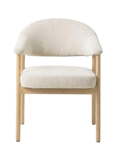 Židle Elk čalouněná do jídelny písková dub skandinávský