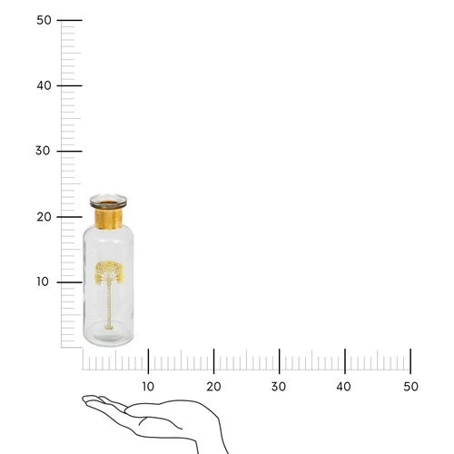 Skleněná váza Tropical Boudoir 22 cm na květiny dekorativní moderní Atmosphera