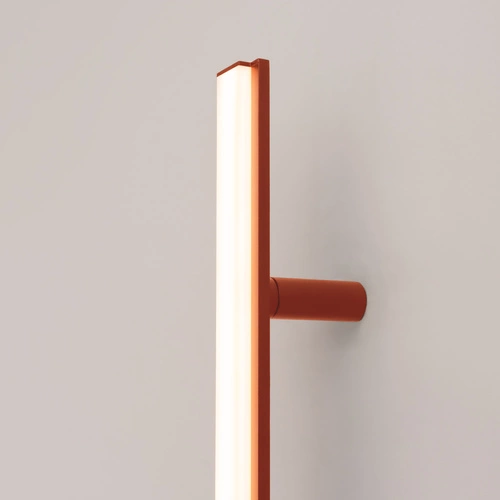 Moderní nástěnné LED svítidlo LAGOM 90 červené hliník do obýváku a ložnice Thoro